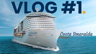 VLOG CROISIÈRE COSTA SMERALDA 2023 1 [upl. by Nahbois208]