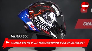 XLITE X803 RS UC STONER FULLFACE HELMET ChampionHelmetscom [upl. by Jelena726]