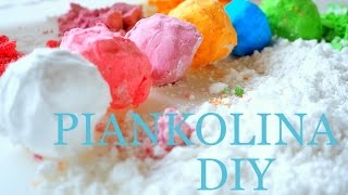 Piankolina  Piaskolina PRZEPIS jak zrobić DIY masa plastyczna dla dzieci moon sand [upl. by Silvanus]