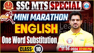 SSC MTS English Classes 2024  One Word Substitution in English SSC MTS  MTS English By Sanjeev Sir [upl. by Lucretia]