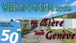 JurasüdfussRoute 50 Etappe 5 Bière  Genève fahrradtour schweiz tag8 tag10 [upl. by Sucramat750]