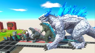 EVOLUTION of SHIMO Size Comparison VS Team KING GHIDORAH x BIOLLANTE  KONG  Animal Revolt Battle [upl. by Belloir]