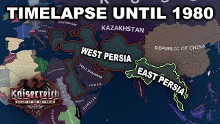 HOI4 Kaiserreich Persian Empire 40 Years RussoPersian War Timelapse [upl. by Ahsenod]