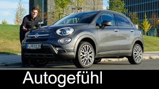 Fiat 500X FULL REVIEW test driven CrossoverTrekking Multijet  Autogefühl [upl. by Durwyn]