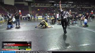 MS 125 Aidan R Halloran Pueblo County Wrestling Club Vs Leon Montoya Colorado Bad Boys [upl. by Sykes]