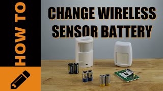 How To Change A Wireless Alarm Door or Window Sensor Battery [upl. by Modie]