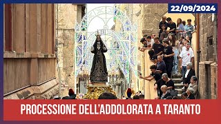 Taranto processione dellAddolorata 2024 [upl. by Bertine]