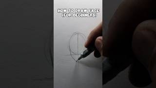 How to draw a face for beginners tutorial shorts [upl. by Latsyrk]