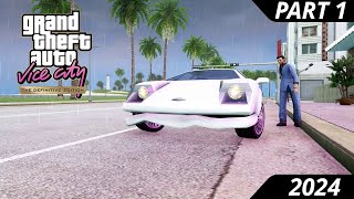 Gta vice city The Definitive Edition Part 1 Gameplay No Commentary 2024  GTA 6 2024  GTA VI 2024 [upl. by Alliuqaj694]