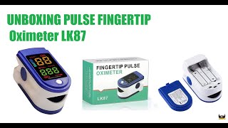 UNBOXING PULSE FINGERTIP Oximeter LK87 [upl. by Adnolat]