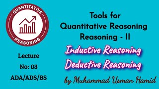 Tools for Quantitative Reasoning  Lecture 03  ADA  ADS  BS  BZU  UoS HEC QREA108 [upl. by Annoda715]