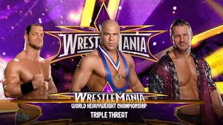 Submission Match for World Heavyweight Championship  Kurt Angle vs Chris Jericho vs Chris Benoit [upl. by Gamber]