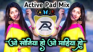 ओ सोनिया हो ओ माहिया हो Dj Song  O Soniya Ho O Mahiya Ho Dj Song Active Pad Mix  AR STYLE [upl. by Edac]