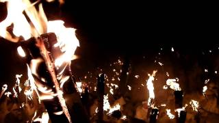 Shingu Fire Festival Part 4  Lighting Up and Returning [upl. by Atikal]