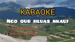 nco qub hluas nkauj Cover Song KARAOKE [upl. by Betteann124]