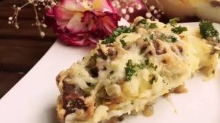 Готовим у Каси  Вкусная запеканка с мясом и пюре  ЗАПЕКАНКА КАРТОФЕЛЬНАЯ С МЯСОМ [upl. by Alinoel666]