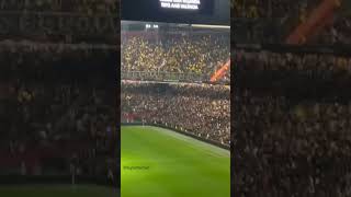 Maccabi Tel Aviv football club fans refused a minute of silence during the match in amsterdam [upl. by Eveineg]