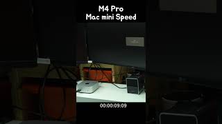 Mac Mini M4 Pro Actual Booting Speed [upl. by Atinihs]