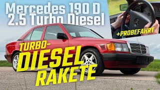 Mercedes w201 1991 190 D 25 Turbo Diesel – 5Zylinder TurboDiesel Oldtimer w201 OM602 Sound [upl. by Akenaj]