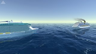 Quantum of the Seas hit a Cruise Ship that look like Costa Concordia [upl. by Ddahc562]