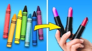 27 COLORFUL MAKEUP DIY CRAFTS [upl. by Fonzie894]