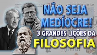 Filosofia na Prática  3 Lições de Grandes Pensadores  Sócrates Dewey e Sartre [upl. by Ahsakal]