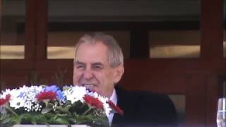 2032019 prezident ČR Miloš Zeman navštívil město Kraslice [upl. by Abraham546]