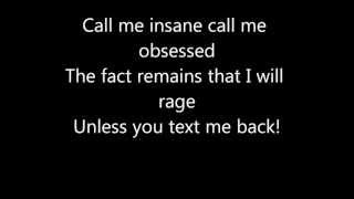 YOUR FAVORITE MARTIAN TEXT ME BACK LYRICS [upl. by Eelano]