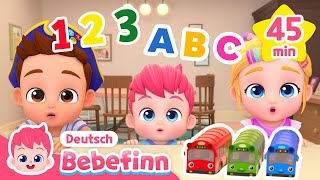 Lasst uns ABC und Zahlen lernen  Mix  Deutsch und Englisch  Bebefinn Deutsch  Kinderlieder [upl. by Allac]