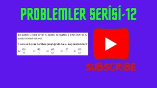 PROBLEMLER SERİSİ12 [upl. by Borlase]