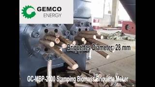 How to make biomass briquettes with GCMBP2000 Briquetting Machine [upl. by Peterman]