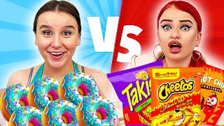 EXTREM SÜßES 🍭 vs EXTREM SCHARFES 🌶️ 🥵 Challenge  Celina [upl. by Arolf]