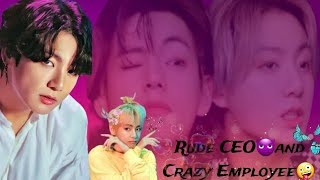 Rude CEO And Crazy EmployeePart 4🤭Taekook ka hua aamna Samna 🤪🤣Hindi dubBTSTaekook love story💜 [upl. by Anyala]