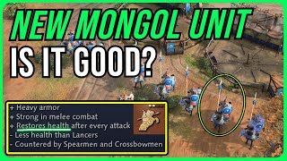 AoE4  New Unit COMPLETELY Changes Mongols [upl. by Bensen432]