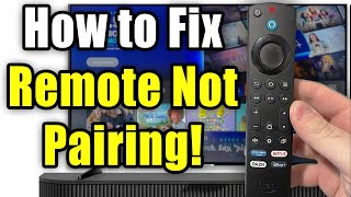 How to Fix Fire Stick Remote Not Working Flashing Red OrangeYellow Blue or White Fix [upl. by Deeraf]