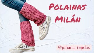 Polainas Milán Calentadores tejidos a crochet Niños y adultos Tutorial paso a paso [upl. by Victorine]