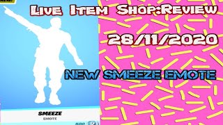 New SMEEZE Emote In The Item Shop Fortnite Smeeze Dance [upl. by Avert]