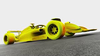 F1 Dynamic CFD Model  Aerodynamic Porpoising  Formula 1 Porpoising in CFD [upl. by Assiran335]