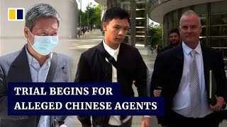 Trial begins for 3 suspected Chinese agents accused of harassing USbased fugitive [upl. by Walworth938]