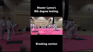 Our esteemed Master Lynne’s 8th degree testingtaekwondo testing karate martialarts fitness [upl. by Kurt790]