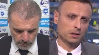 Worst Lost Since I Been HereAnge Postecoglou amp Berbatov Post Match interviewBrighton 32 Tottenham [upl. by Neema478]