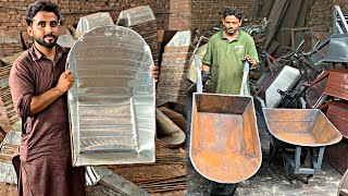 Easily Local Factory mades 1000 Of Wheelbarrows in few minutes How to make Wheelbarrows [upl. by Ibob644]