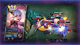 FANNY DEALS DAMAGING DAMAGE TO FULL CC ENEMYMOBILE LEGEND [upl. by Thorne]