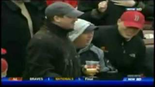 Red Sox Fans Gets Pizza Thrown At Him [upl. by Tri]