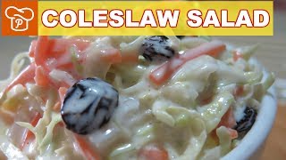 How to Make Creamy Coleslaw Salad  Pinoy Easy Recipes [upl. by Yenar460]