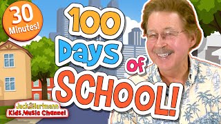 Celebrate 100 Days of School  30 MINUTES of Counting to 100 Songs  Jack Hartmann [upl. by Enirol]