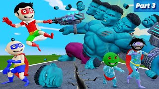 Ice Hulk Monster Cartoon Part 3  Hulk Monster Comedy  Funny Comedy Video  Bittu Sittu Toons [upl. by Eatnod]