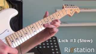 Riffstation Colm Lindsay Licks in the style of Joe Satriani [upl. by Grazia132]