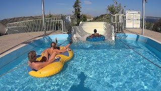 Rafter Water Slide at WaterPark Faliraki [upl. by Latsirhc830]