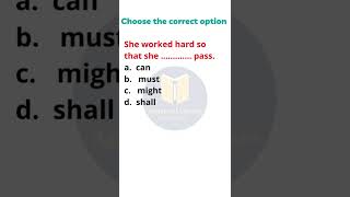 modal practice questions englishgrammar short shortvideo modal [upl. by Nealson]